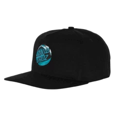 Santa Cruz Skateboards Hat Wave Dot Snapback Mid Black