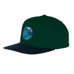 Santa Cruz Skateboards Hat Wave Dot Snapback Mid Forest/Navy