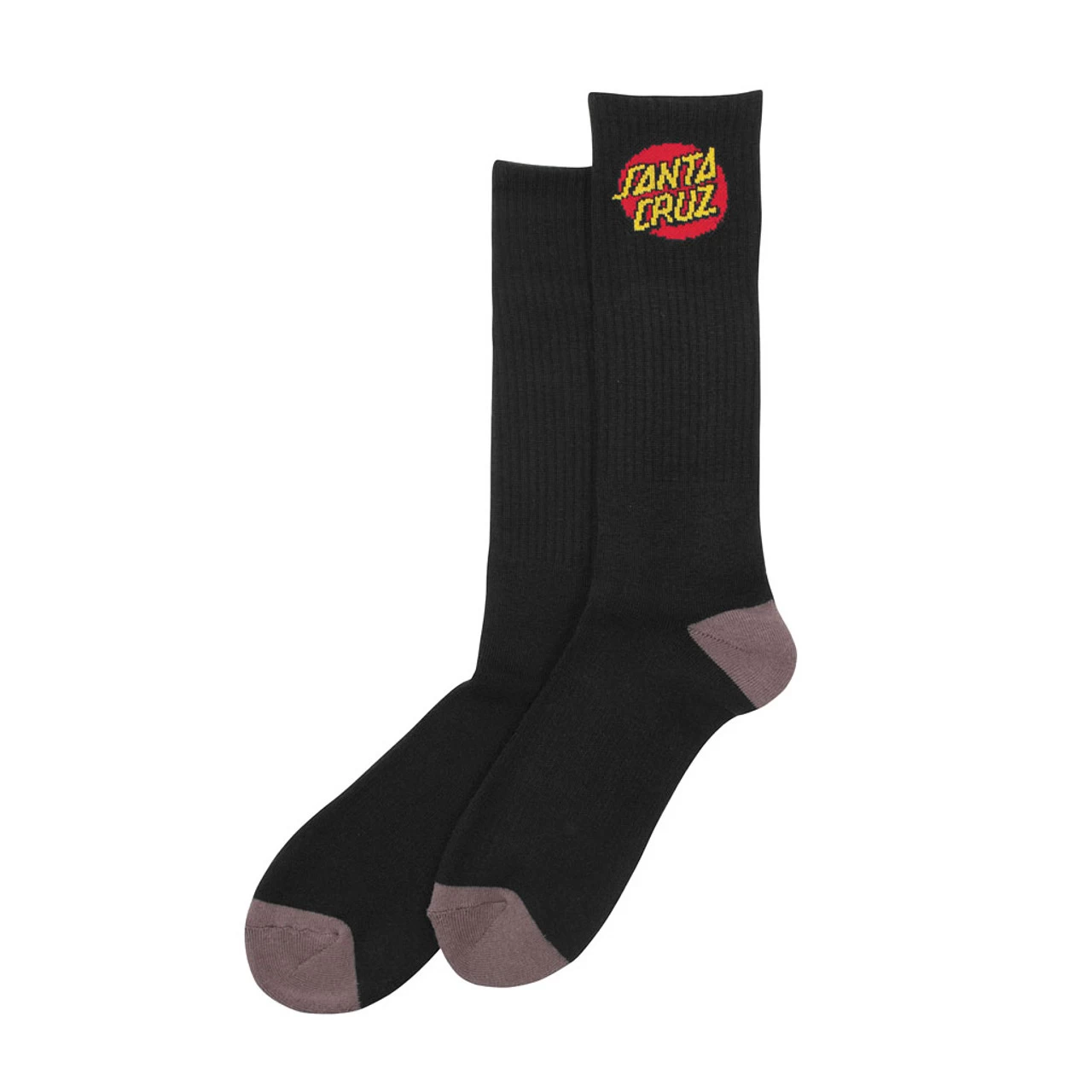 Santa Cruz Socks Cruz Crew Black 2 Pairs 3 Santa Cruz Socks Cruz Crew Black 2 Pairs