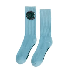 Santa Cruz Skateboards Socks Wave Dot Crew Teal/Grey