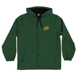 Santa Cruz Coat Broken Dot Hooded Windbreaker Forest
