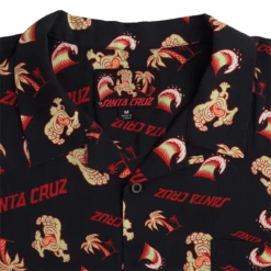 Santa Cruz Skateboards Shirt Beach Bum Hand Party Top Black -Sports Skateboard-Santa Cruz 44643198 beach bum hand ss party top black mens santa cruz 3 76277.1659372995