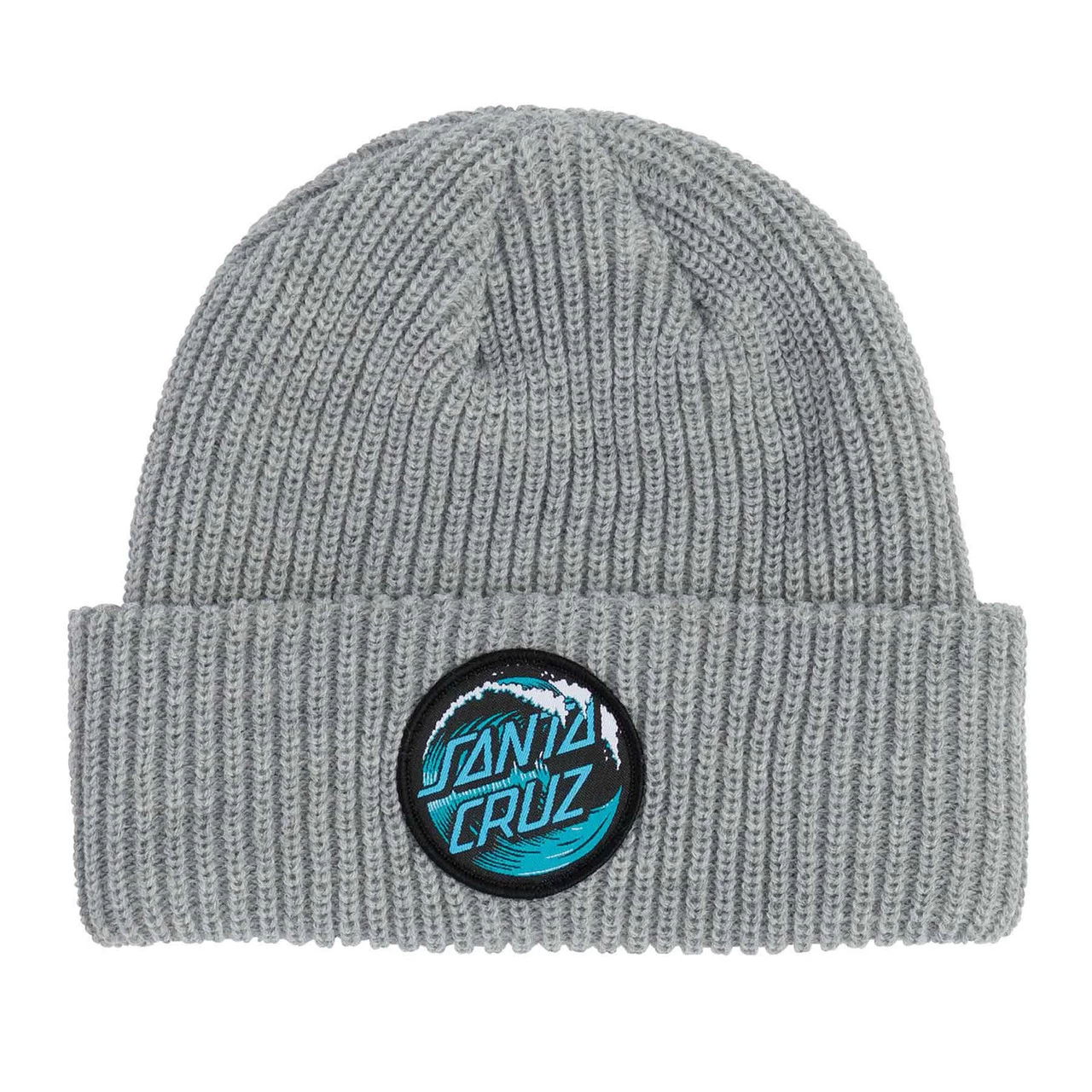 Santa Cruz Skateboards Beanie Wave Dot Heather Grey 3 Santa Cruz Skateboards Beanie Wave Dot Heather Grey