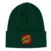 Santa Cruz Skateboards Beanie Classic Dot Dark Green -Sports Skateboard-Santa Cruz BE SC613 DKGRN 1 53870.1687281162
