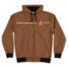 Santa Cruz Skateboards Coat Dot Hooded Windbreaker Jacket Brown