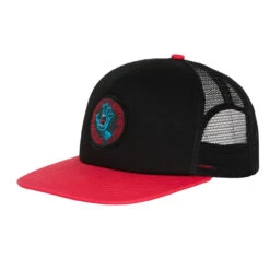 Santa Cruz Skateboards Hat Screaming 50 Mesh Trucker Blk/Red