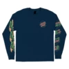 Santa Cruz Longsleeve Shirt Slasher Flip Navy -Sports Skateboard-Santa Cruz LS SC616 NVY 1 26862.1643142320