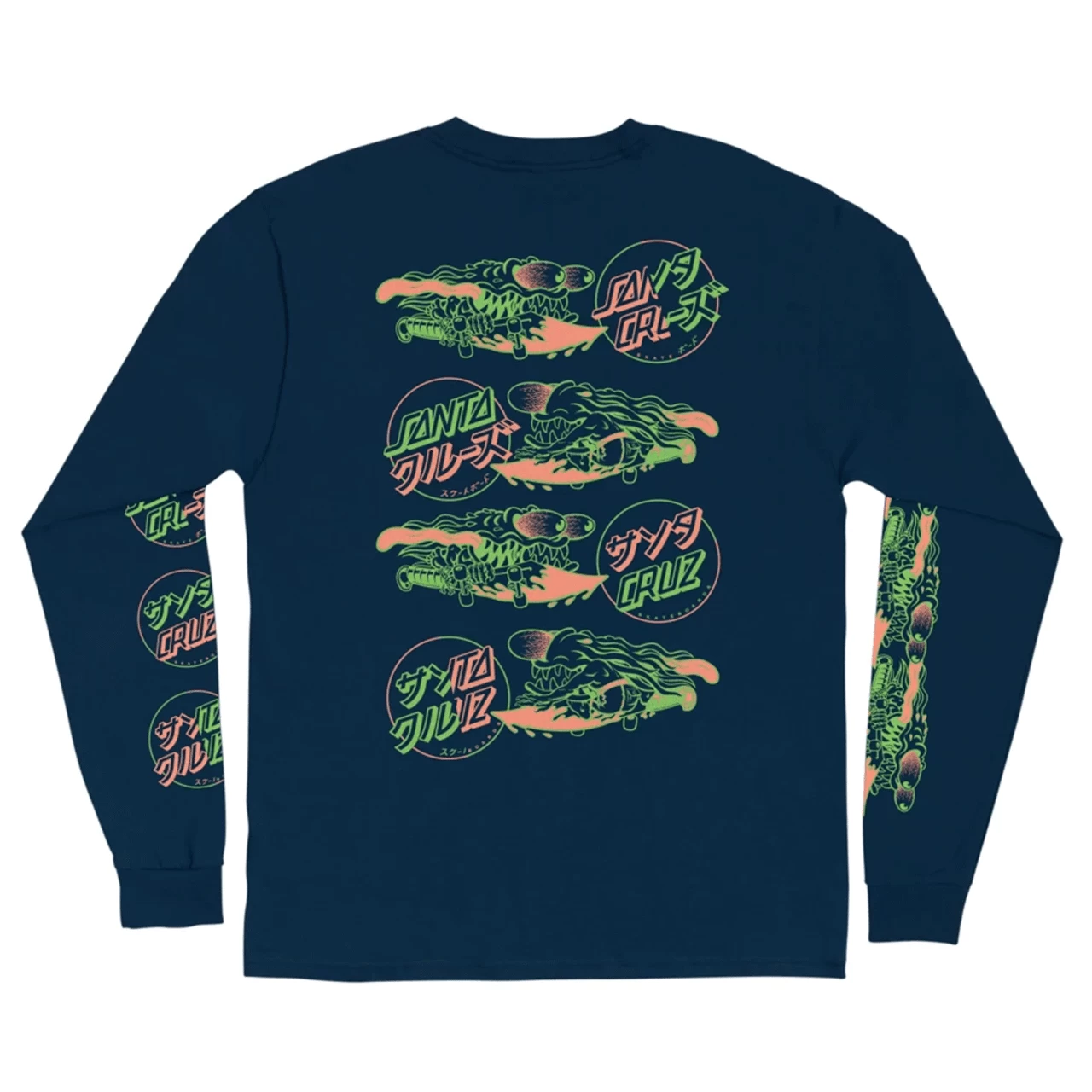 Santa Cruz Longsleeve Shirt Slasher Flip Navy 4 Santa Cruz Longsleeve Shirt Slasher Flip Navy - Image 2