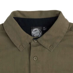 Santa Cruz Skateboards Longsleeve Shirt Bowman Work Top OD Green -Sports Skateboard-Santa Cruz LS SC627 ODG 3 24606.1687281388