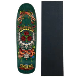 Santa Cruz Skateboard Complete Dressen Rose Crew Three Shaped 9.31" X 32.36"