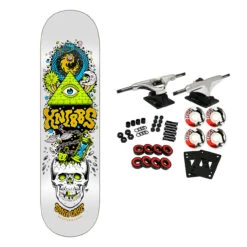 Santa Cruz Skateboard Complete Knibbs Alchemist 8.25" X 31.8" -Sports Skateboard-Santa Cruz SC251 5.2SI52WH 68617.1686932256
