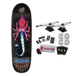Santa Cruz Skateboard Complete Johnson Danger Zone 2 Shaped 9.25" X 31.95" -Sports Skateboard-Santa Cruz SC255 7IN58WH 22169.1686932251