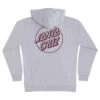 Santa Cruz Skateboards Hoody Opus Dot Pullover Grey Heather/Deep Red -Sports Skateboard-Santa Cruz SW SC604 GHDRD 1 83521.1687281313