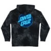 Santa Cruz Skateboards Hoody Other Dot Pullover Black Tie Dye