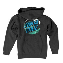 Santa Cruz Skateboards Hoody Wave Dot Pullover Charcoal Heather