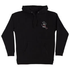 Santa Cruz Skateboards Hoody Bone Hand Cruz Pullover Black -Sports Skateboard-Santa Cruz SW SC618 BK 2 04274.1687281644