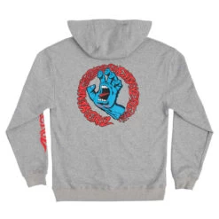 Santa Cruz Skateboards Hoody Screaming 50 Pullover Heather Grey