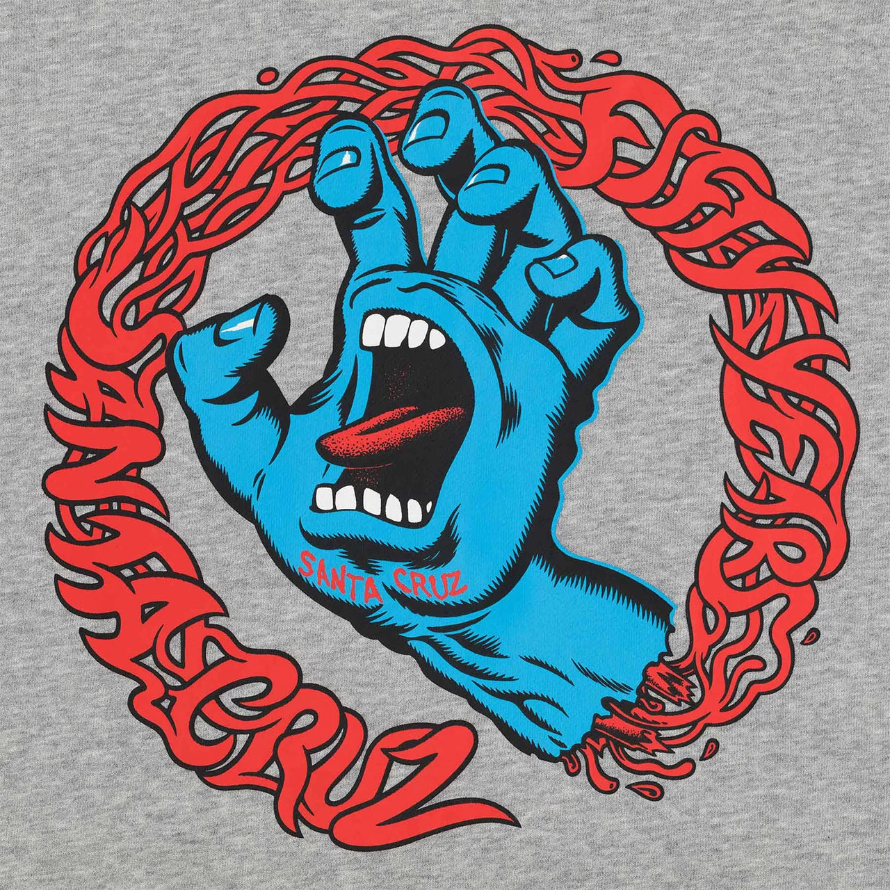 Santa Cruz Skateboards Hoody Screaming 50 Pullover Heather Grey 5 Santa Cruz Skateboards Hoody Screaming 50 Pullover Heather Grey - Image 3