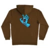 Santa Cruz Skateboards Hoody Screaming Hand Pullover Brown