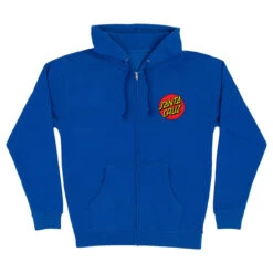 Santa Cruz Skateboards Hoody Classic Dot Zip Royal -Sports Skateboard-Santa Cruz SW SC626 ROY 2 59383.1687281363
