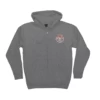 Santa Cruz Zip Hoody Decoder Roskopp Charcoal Heather -Sports Skateboard-Santa Cruz SW SC663 CHR 1 07475.1634738536