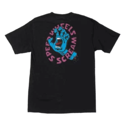 Santa Cruz Shirt Screaming Hand Scream Black -Sports Skateboard-Santa Cruz T SC619 BLK 2 47878.1649441687