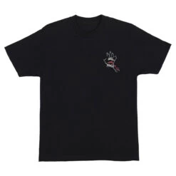 Santa Cruz Skateboards Shirt Bone Hand Cruz Black -Sports Skateboard-Santa Cruz T SC663 BK 2 17160.1687281294