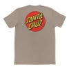 Santa Cruz Skateboards Shirt Classic Dot Chest Warm Grey